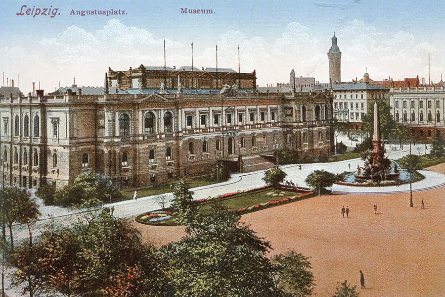 Abbildung: Leipzig - Augustusplatz - Museum der bildenden Künste - Postkarte