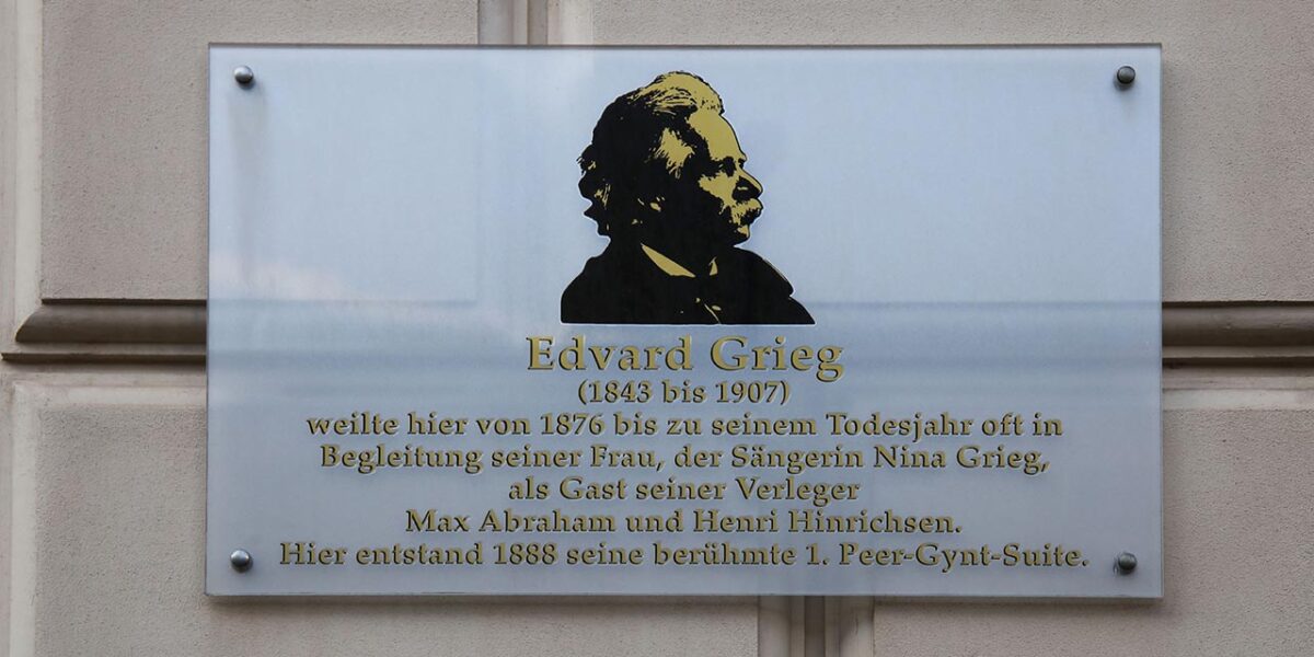 Edvard Grieg – Gedenktafel