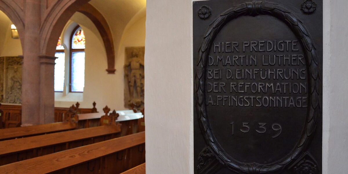 Gedenktafel zur Einführung der Reformation