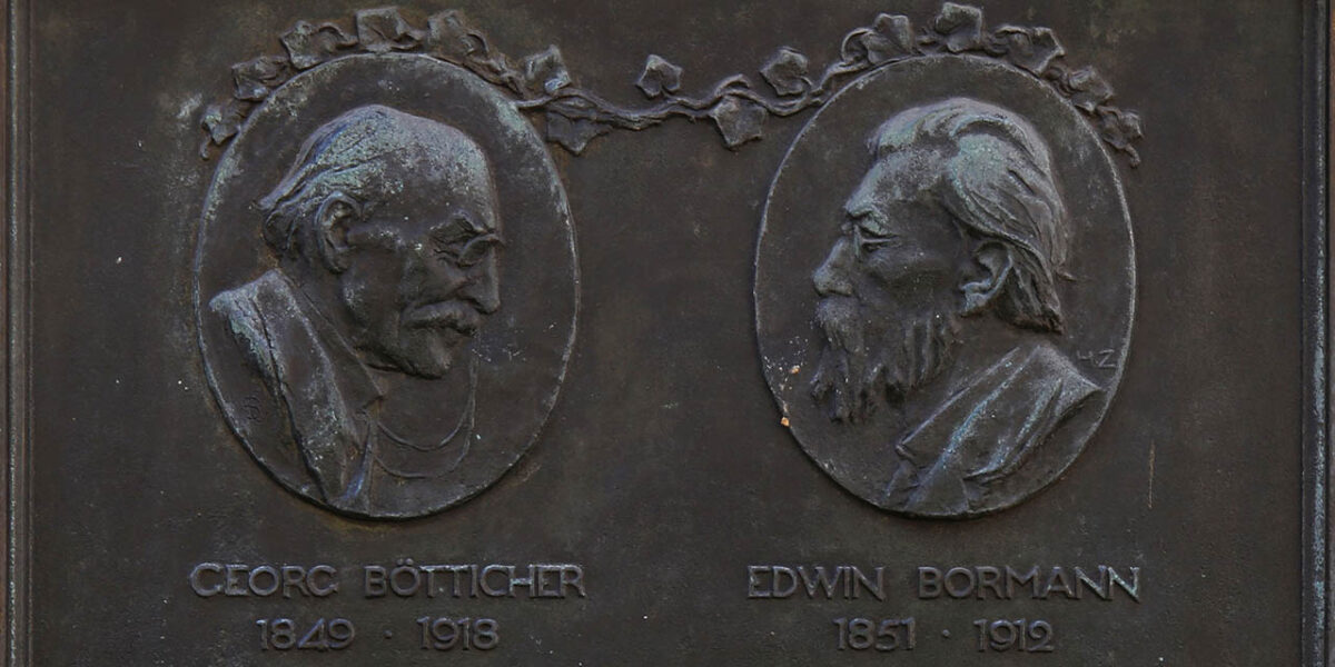 Georg Bötticher und Edwin Bormann – Gedenktafel in Leipzig