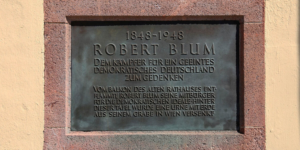 Robert Blum – Gedenktafel