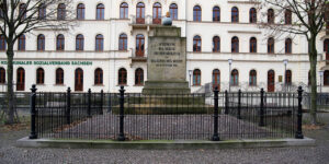 Foto: Leipzig - Brueckensprengungsdenkmal