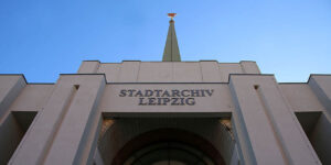 Foto: Leipzig – Stadtarchiv (im ehemaligen Sowjetischen Pavillon)